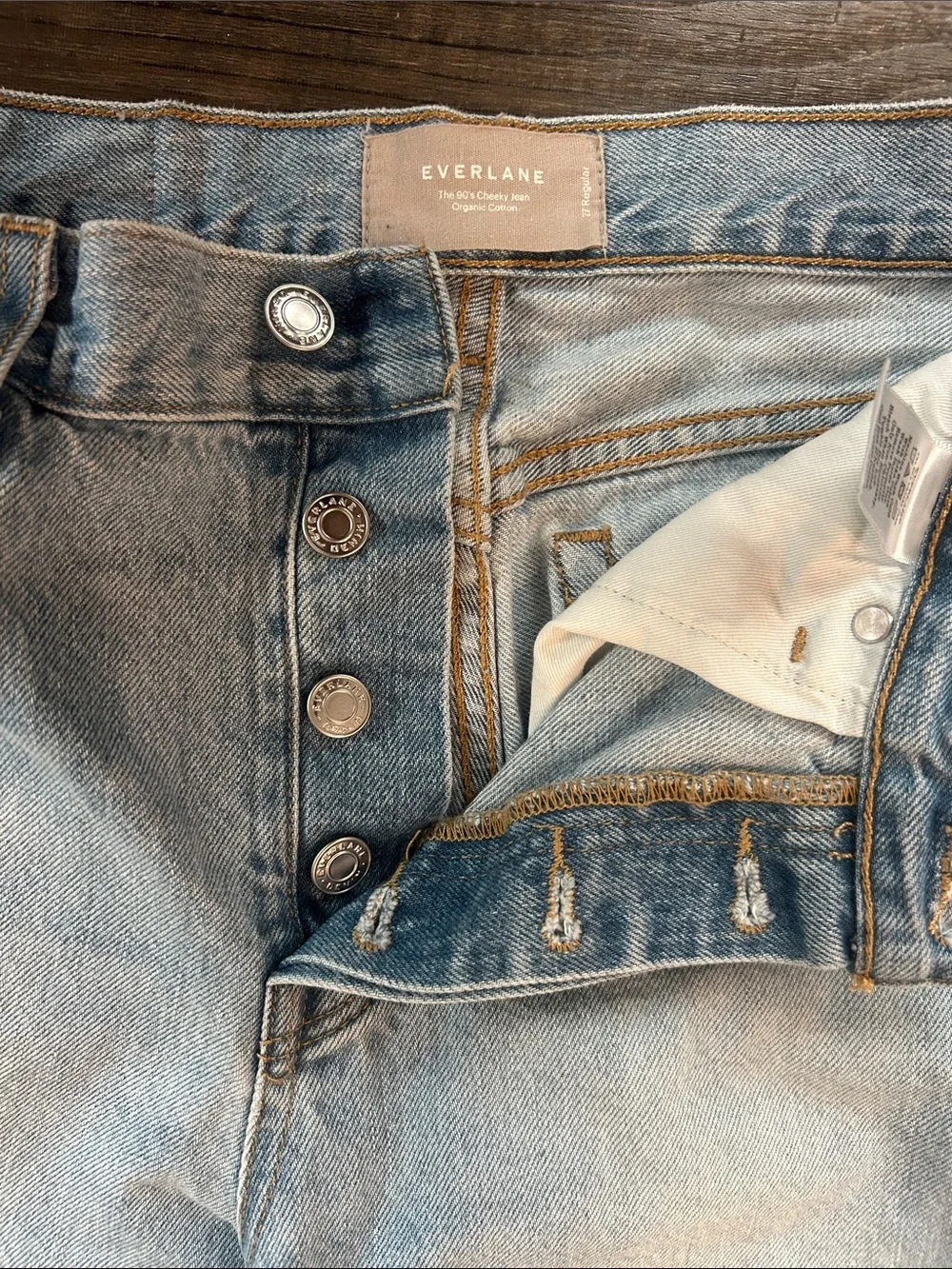 Everlane light Wash Straight Leg Denim Jeans